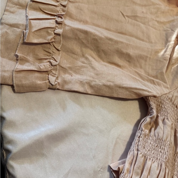 Women's Peach Smocked Top - Picture 2 of 4